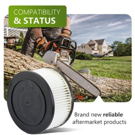 AUTOKAY MS271 MS391 Air Filter Fits for Stihl MS231 MS241 MS251 MS261 MS271 MS291 MS311 MS381 Chainsaw Air Filter 1141 120 1600 with Spark Plug