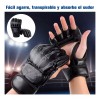 DIUNASENGTECH. Guantes Entrenamiento Medio Dedo Kickboxing Box Fighter Muay