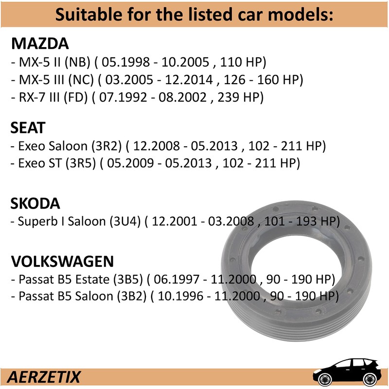 AERZETIX - C66820 - Sealing ring, manual gearbox - compatible