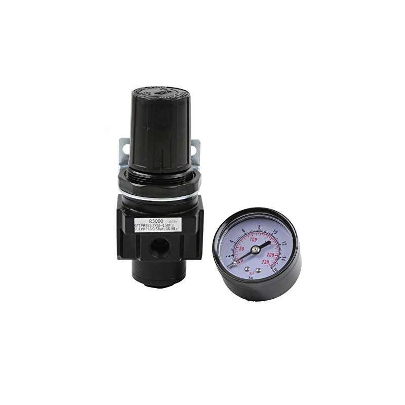 3/8" NPT Heavy Duty Regulator with Gauge Replacement For Air