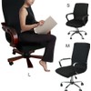 DHXYZZB Universal Computer Chair Cover Office Chair Cover, Fabric, Black,