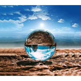 Photograph Lens Crystal Ball with Pouch, K9 Crystal Suncatchers Ball with Microfiber Pouch, Decorative and Photography Accessory (60mm with Pouch)