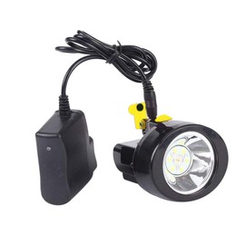 Yongkist Rechargeable Cap Mining Lamp 1+6 LED Light Source Coal Miner Light for Hard hat Waterproof Miner Lamp Explosion Proof Headlight for Outdoor Professional Works (Yellow)