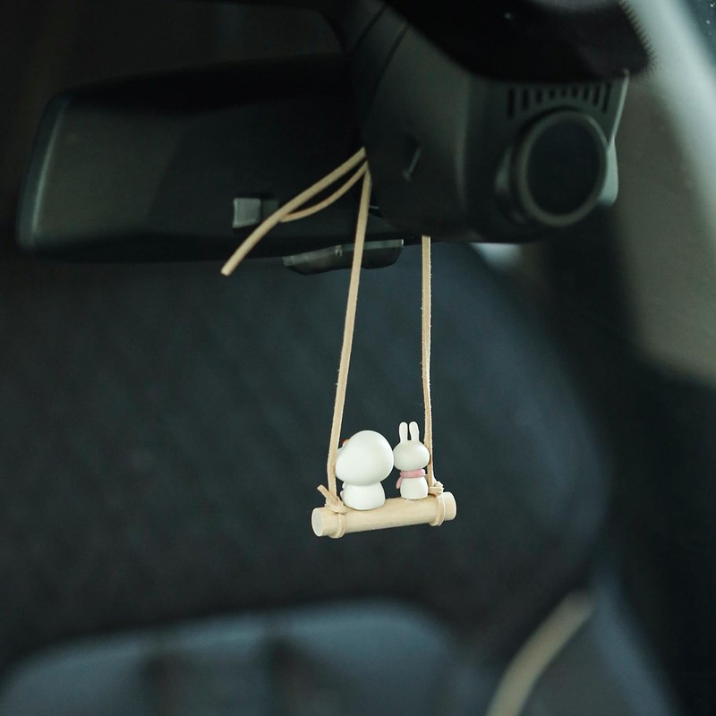 YGMONER Super Cute Swing Chick Mirror Hanging Car Interior Accessories