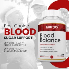 Taoters Blood Balance Advanced Formula Supports Healthy Blood Pressure - 120 Capsules