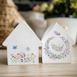 Hongma Rub-On Stickers, 19 x 14 cm, Large Format, Flowers, Eucalyptus Leaves, Transfers, 4 Pieces, Sayings for Raysin, Keraflott, Furniture, Glass, Wood, DIY Decoration, Rub-On Foil Stickers