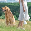Premium Portable Pet Waste Scooper with Bags – White |