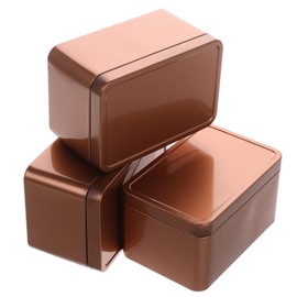 KICHOUSE Metal Jewelry Box Pcs Vintage Tinplate Storage Boxes for Trading Cards Tea Leaves Candies Mini Organizers Cm