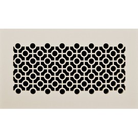 Decorative Vent Cover for a 10x6 Opening. Resin Paint Grade Grille Can Be Used As Return, Supply, Foundation Vent, Register. Cosmo Design 12x8 Overall Size