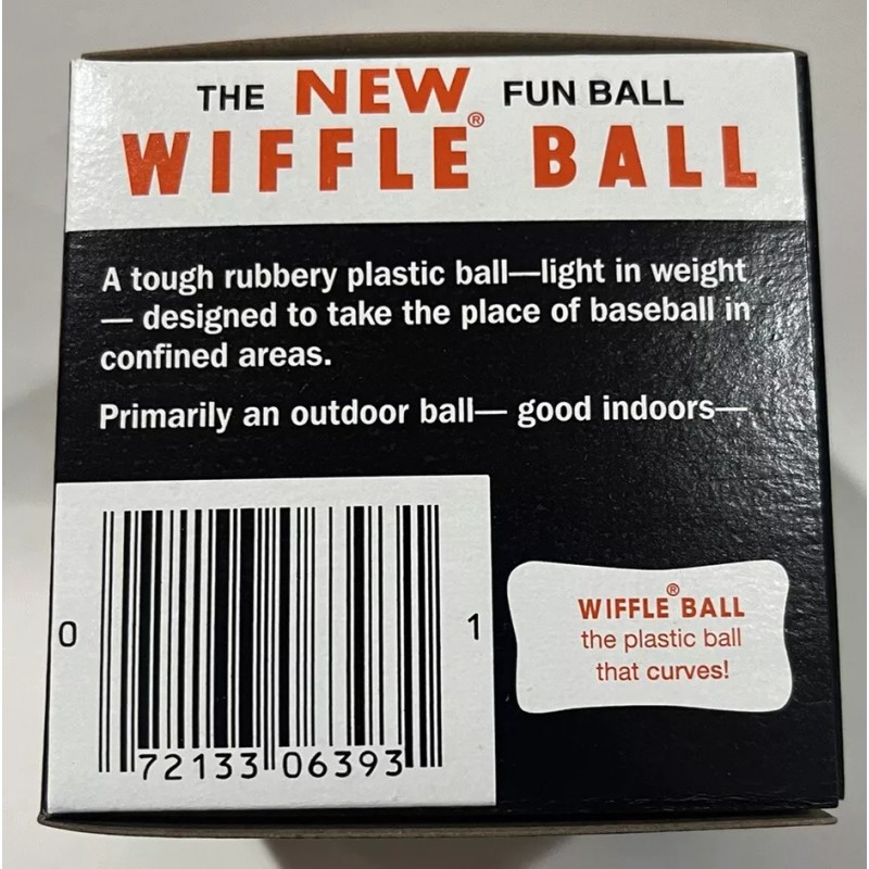 Wiffle Ball 9" Original Regulation Baseball Size Training Plastic Ball