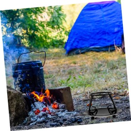 Mobestech Pot Holder Bracket Cast Iron Trivet Stand for Desktop Burner Rack Easy to Install Remove Stable Support for Cauldron Pot Kitchen Accessory