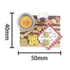 POFET 1/12 Scale Dolls House Miniature Baking Set,Miniature Kitchen Accessories,