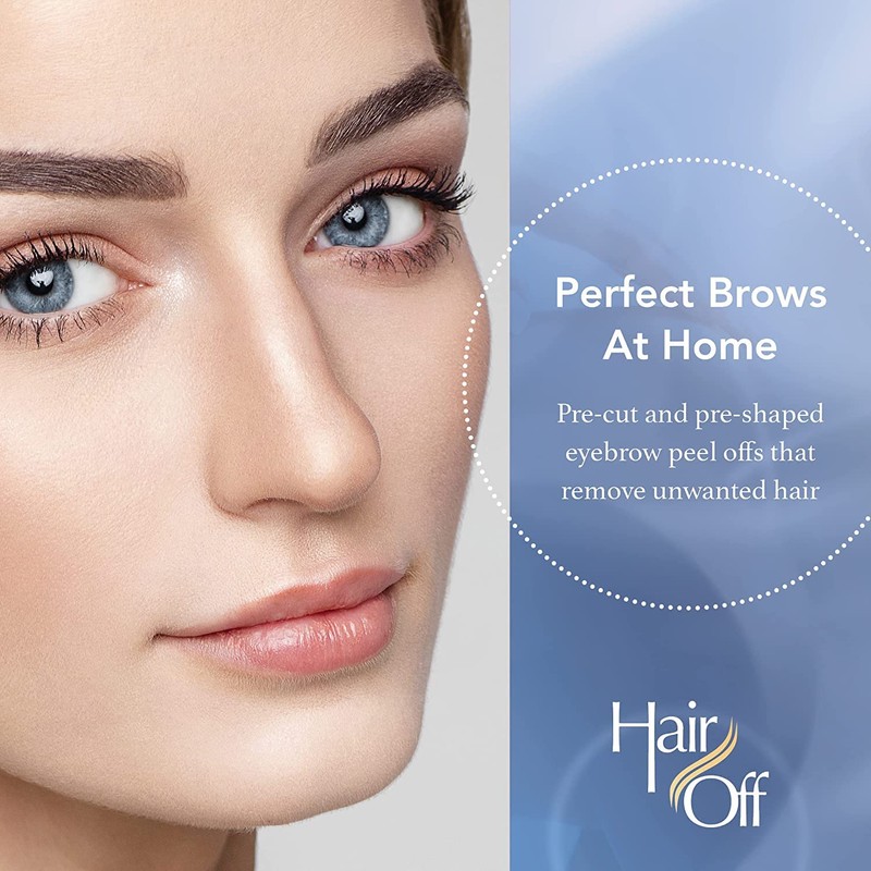 HairOff Instant Eyebrow Shapers 18 Each (Pack of 3)