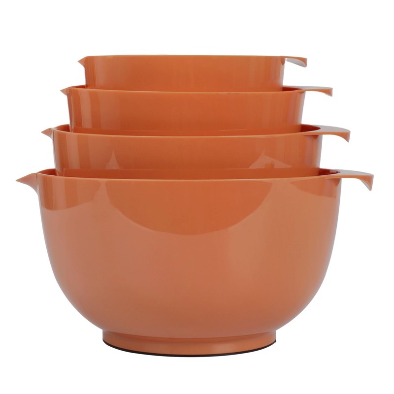 BoxedHome Nesting Plastic Mixing Bowl Set, 4 Piece Mixing Bowl