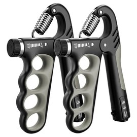 Senston Grip Strength Trainer - Paquete de 2 – Probador de fuerza de agarre de mano, fortalecedor de agarre de antebrazo, medidor de ejercicio digital