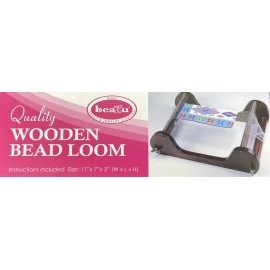 Beazu Quality Wooden Bead Loom 11" X 7" X 3"