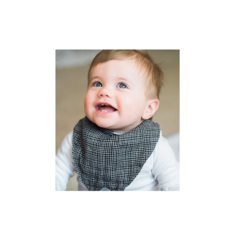 Nuby Baby Bibs - 3 Pc Muslin Bibs - Reversible