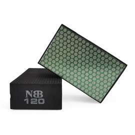 NBB Diamond Grinding Sponge Diamond Polishing Pad Sanding Block with Foam Back Diamond Hand Sanding Pad for Grinding and Polishing Sharp Edges of Granite Marble Stone Glass Ceramic (120#H)