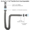 1 1/2" Flexible Drain Hose, Extendable Flexible Sink Drain Hose