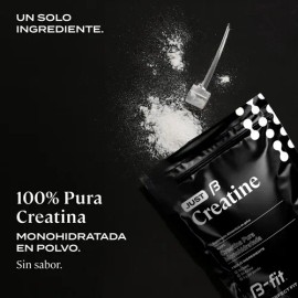 B-FIT B Just Creatine - Creatina Monohidratada Pura en Polvo - 90 Servicios 450 gr 3 Meses de Suministro - Pre Entreno Ideal Pre Workout - Creatina...