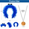 ATOWORLD Cookie Monster Costume Women's Children's Accessories with Cookie Monster