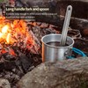 TiTo Titanium Long Handle Spork and Spoon Eco-Friendly Ultralight Portabale