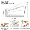 Uni HIMO 20 Pack Shoe Slots Organizer Adjustable Level Shoe