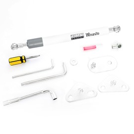 Winunite Compatible with 2015-2024 F150 White Tailgate Assist Shock Truck Lift Assist Fits for Truck Tailgate Accessories Soft Open Easy Down(All Tools Provided)