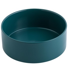 Addggo Green 8 inch Dog Bowl Ceramic for Medium Large Breed,60 Oz Non Slip Heavy Weighted Dog Food Water Dish,Food Grade Stoneware Dog Bowl,Microwave Safe Pet Bowl 7.6 Cup