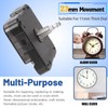 Glarks 12pcs 23MM Black High Torque Long Shaft Clock Movement