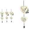 Quickdraw Supplies Set of 3 Hanging Heart Decorations Garden Ornament