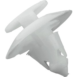 ADL White Plastic Wheel Arch Bumper Clips, Pack of 10, Ford KA Compatible, 8mm