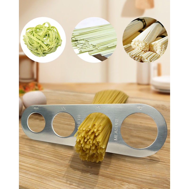 Stainless Steel Spaghetti Measurer Tool YQBOOM 2Pcs Pasta Portion Tool