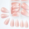 Goiern 120 Pieces Press On Almond Nails Short False Nails