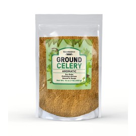 Unpretentious Ground Celery Seed, 1 lb, Aromatic, Brine Seasoning, Dry Rubs & Sauces