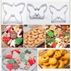 5-Piece Butterfly Cookie Cutter Set, Stainless Steel Molds for Sugar
