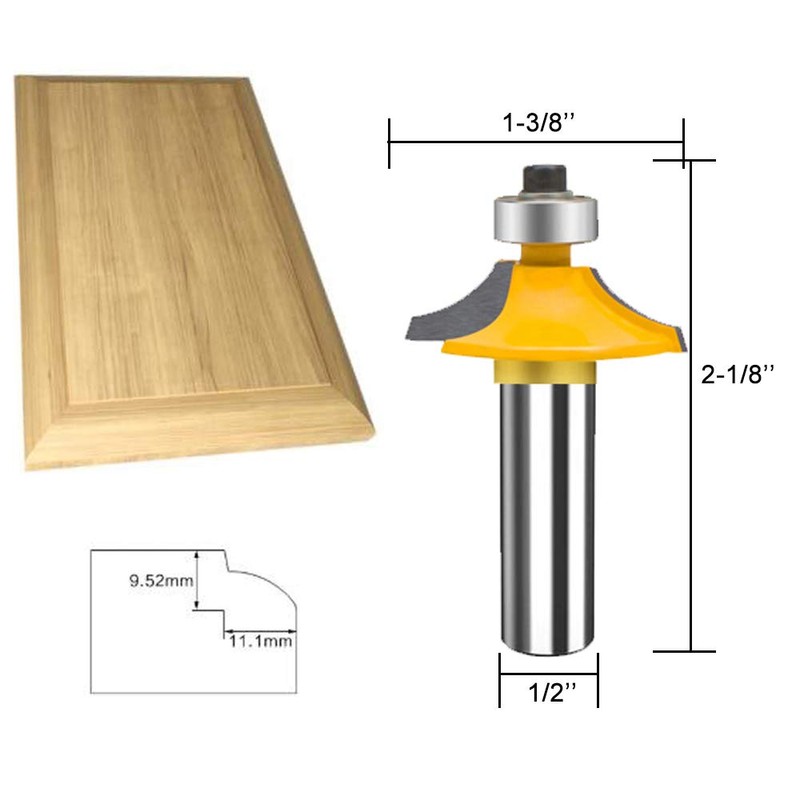 TAIWAIN Router Bit 12Inch Shank Classical Door and Drawer Front