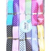 Chenkou Craft 24 Yards 5/8" Dot Grosgrain Ribbon Total 12