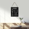 Practical Kitchen Measurement Conversions Chart Wooden Hanging Sign - Kitchen