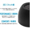Comply TW-170-A Earbud Tips, 1 Pair, Sound Insulation, Fit, Fall