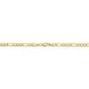 Kooljewelry 14k Yellow Gold Filled Solid Figaro Link Necklace (4.35