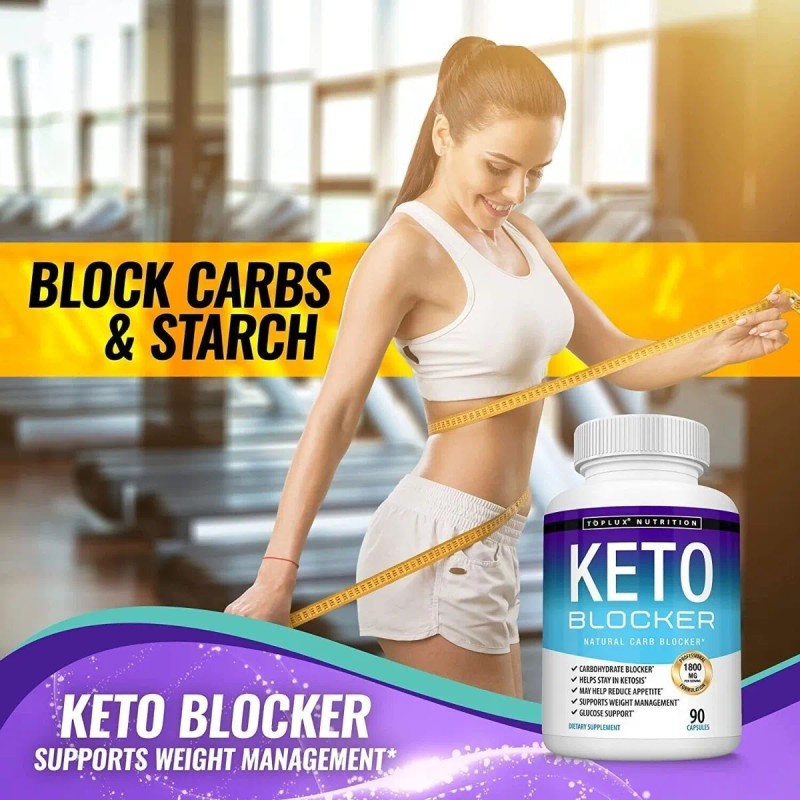 Keto Blocker 1800mg (90 Cpsulas) Prdida De Peso Hecho Usa