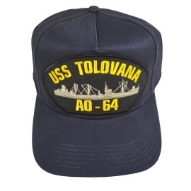 HnP USS TOLOVANA AO-64 Ship HAT - Navy Blue - Veteran Owned Business