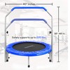 SereneLife Portable & Foldable Trampoline - 40" in-Home Mini Rebounder