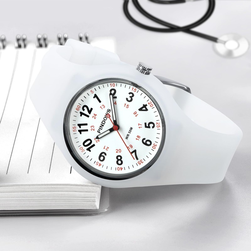 PINDOWS Women's Watch, Perfect for Medical Workers Students Sport Analog