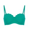 Hunkemöller Padded Strapless Underwired Bikini Top Scallop Cup E+, Hkm