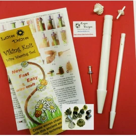 Lazee Daizee Viking Knit Tool - 1/2" & 1/4" combo set with end caps