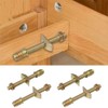 Pleenild 4Sets 4 in 1 Furniture Connecting Fittings with Half
