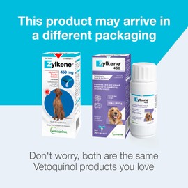 Vetoquinol Zylkene – Veterinary Health Product – Promoting Calm and Relaxed Behaviour in Pets During Stressful Events - 450 mg - Large Dogs - 30 Capsules