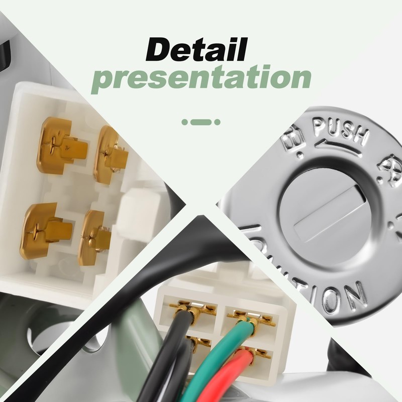 Ignition Key Switch Set Compatible with Hawk 250 250cc Motorcycle